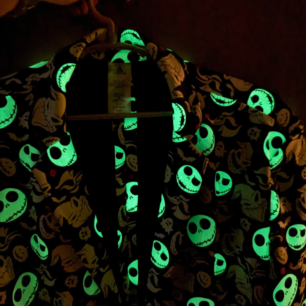 Disney Nightmare Before Christmas Skellington Glow in Dark Jacket Blazer L/XL - Picture 5 of 15
